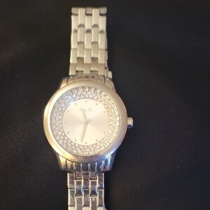 Relic Silver-Tone Watch with Crystal Details
